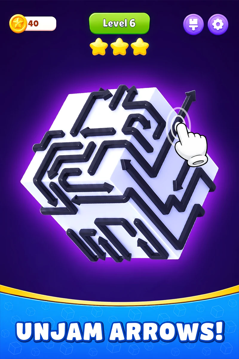 Cube Escape 3D: Tap Arrow Out screenshot