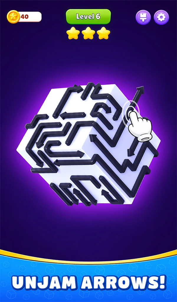 Cube Escape 3D: Tap Arrow Out screenshot